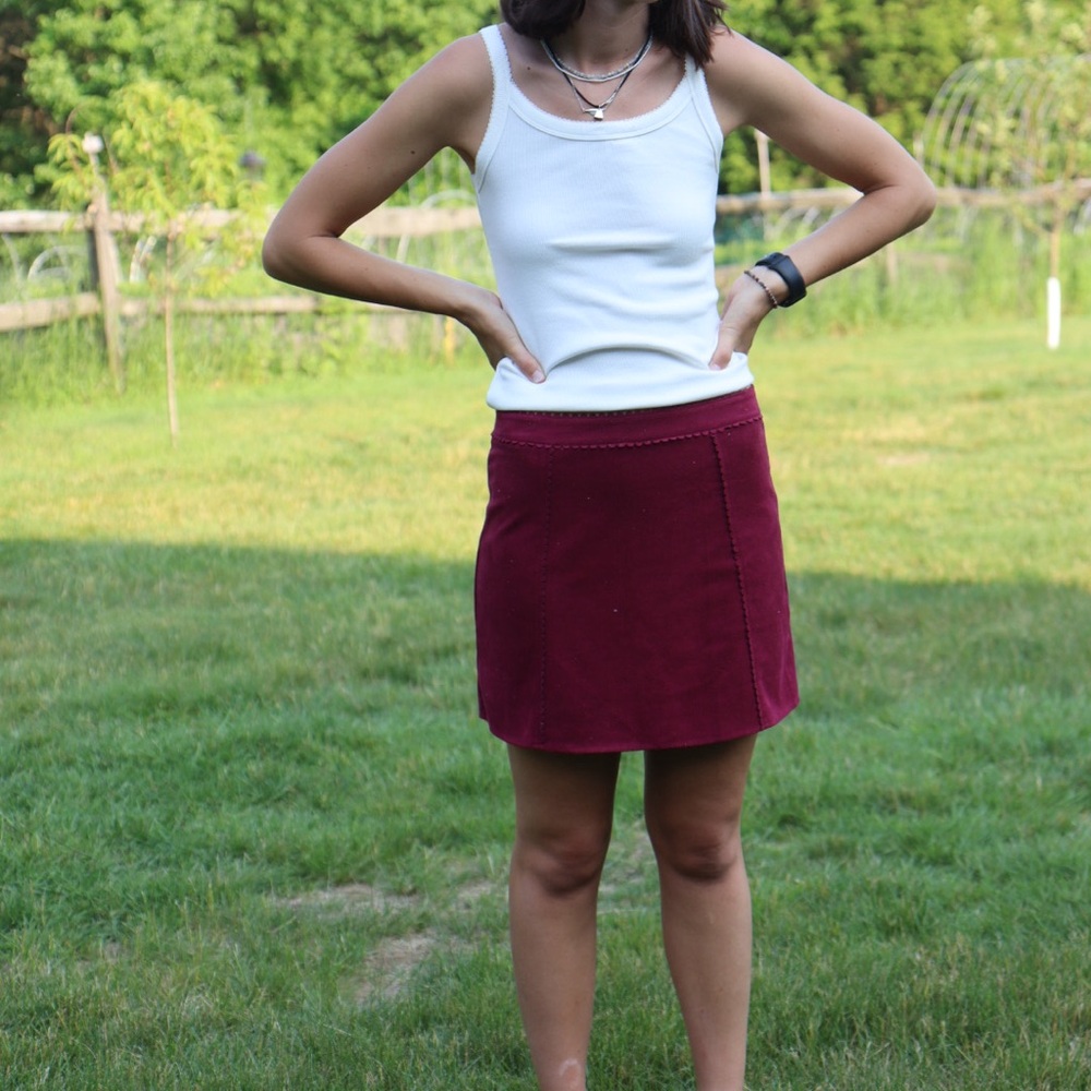 Miami Deep Red Skirt